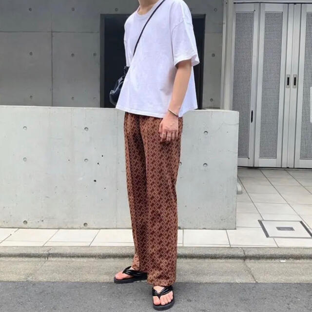 needles ニードルス 19ss ジャガードパンツ M 総柄 パープル