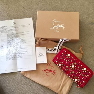 クリスチャンルブタン(Christian Louboutin)の【美品】クリスチャン ルブタン ピンク　パネトーネ長財布(財布)