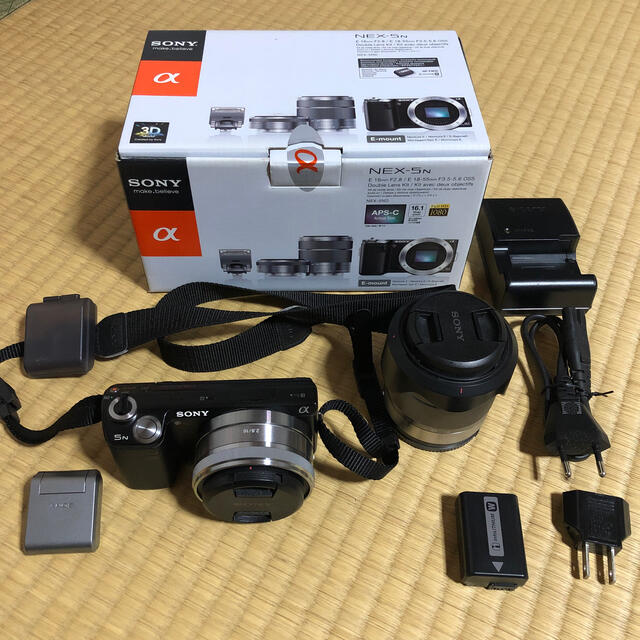 スマホ/家電/カメラSONY カメラ　NEX-5 ダブルレンスキット