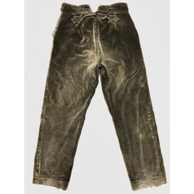 30s フランス ヴィンテージ ボロ 古着 ダミアン コーデュロイ ブラウン