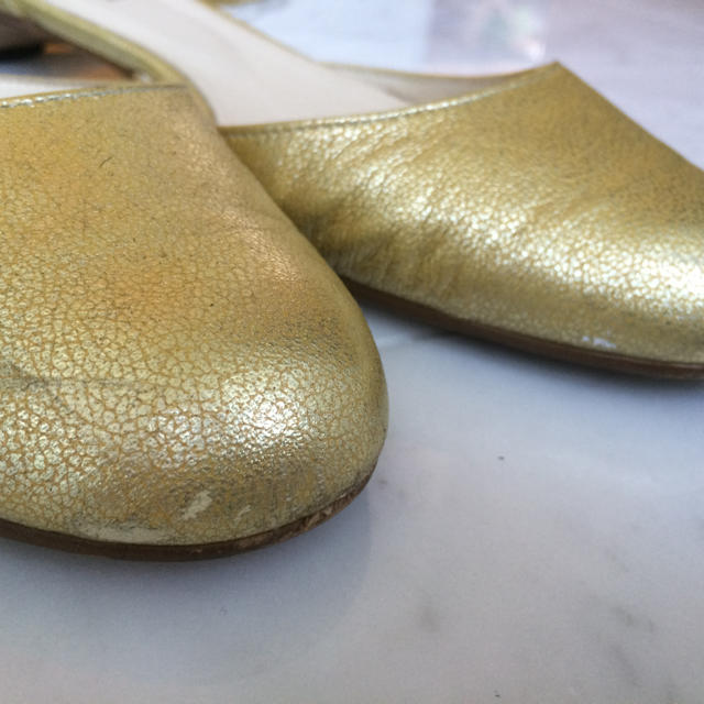 ゴールドレースアップ パンプス レディースの靴/シューズ(ハイヒール/パンプス)の商品写真