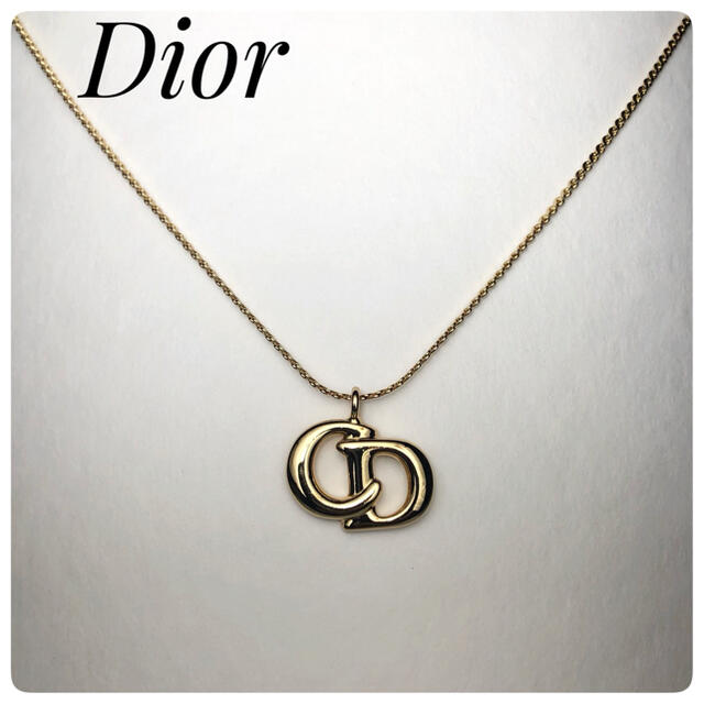 【極美品】Christian Dior ネックレス ゴールド CDロゴ