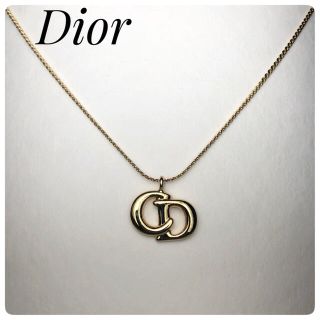 クリスチャンディオール(Christian Dior)の☆極美品★　クリスチャンディオール　レディースネックレス　ゴールド　CDロゴ(ネックレス)