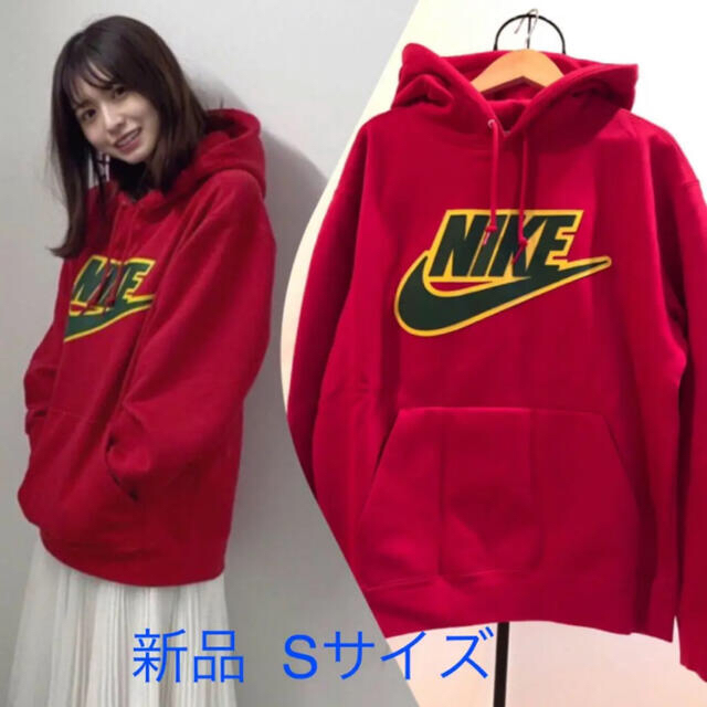 新品☆Supreme×Nike コラボ パーカー 赤 Sサイズ☆