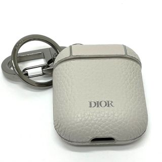 ディオール(Dior)のディオール Dior イヤホンケース 2PUKH190YUZ ロゴ エアポッズ AirPodsケース アクセサリーケース レザー オフホワイト オフホワイト(その他)