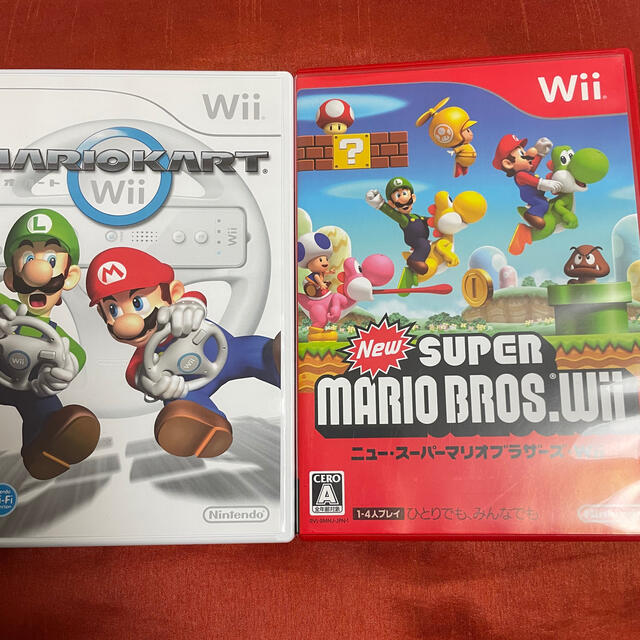 Wii New スーパーマリオブラザーズ マリオカート Wii ソフト カセットの通販 By りんご S Shop ウィーならラクマ