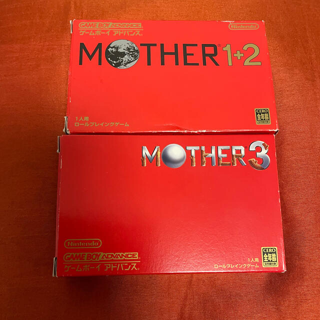 MOTHER1+2 MOTHER3 マザー1+2 マザー3 アドバンス GBA - 携帯用ゲーム