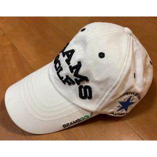 ビームス(BEAMS)のビームスゴルフ　beams golf キャップ 帽子 白色 美品(ウエア)