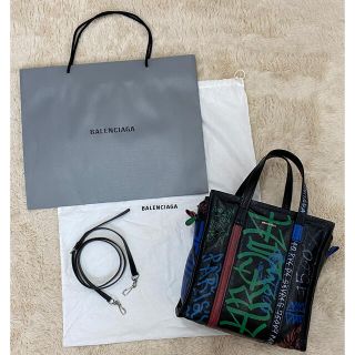 バレンシアガ(Balenciaga)の[美品] BALENCIAGA バレンシアガ バザールショッパー グラフィティ(トートバッグ)