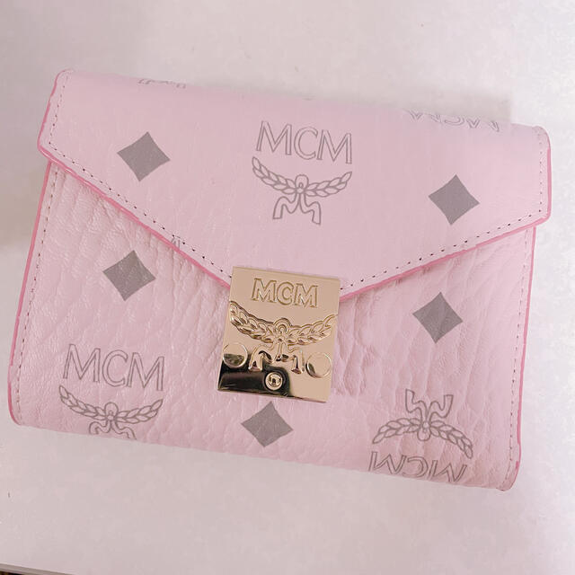 mcm パウダーピンク 財布　美品