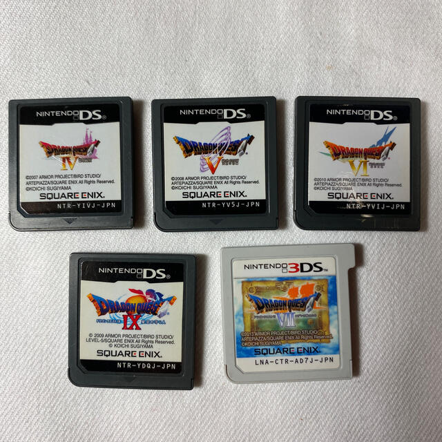 【5本セット】ドラゴンクエスト 4、5、6、7、9 ドラクエ DS 3DS | フリマアプリ ラクマ