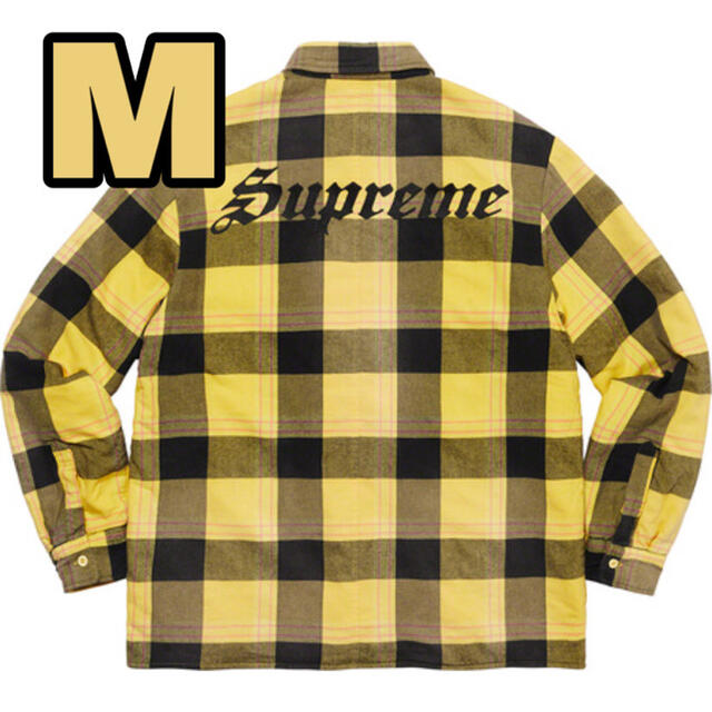 Supreme - M Supreme Quilted Flannel Shirtシャツの通販 by Luv's