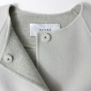 ADORE - 9万◇ADOREアドーア 2TONEリバーノーカラーコート36 滝沢