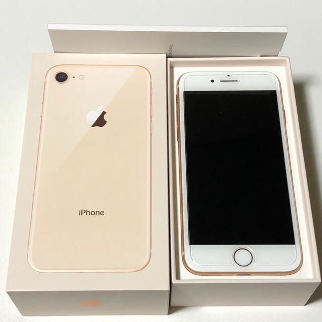 iPhone 8 Gold 64GB SIMフリースマートフォン/携帯電話