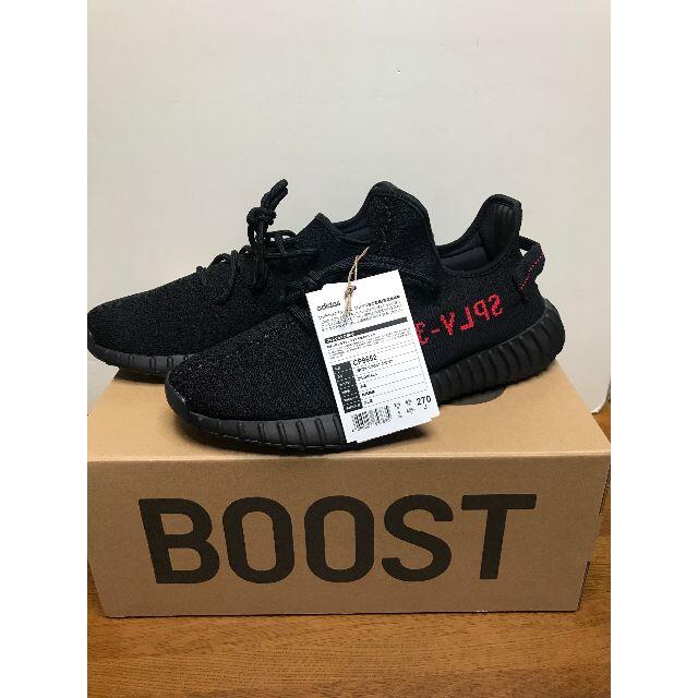 27 adidas yeezy boost 350 BRED CP9652靴/シューズ