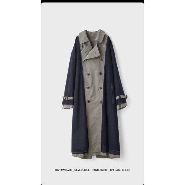 yoke 20aw YOKE REVERSIBLE TRANCH COAT  メンズのジャケット/アウター(トレンチコート)の商品写真