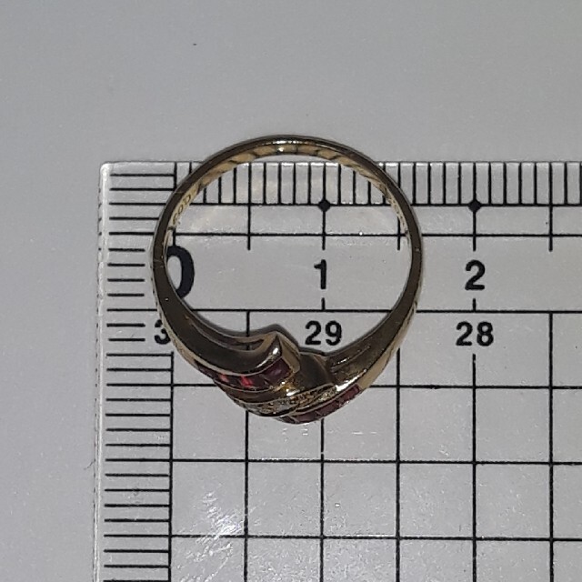 18Kルビーとダイヤモンドの指輪 by レイン's shop｜ラクマ イエローゴールドリングの通販 大得価人気