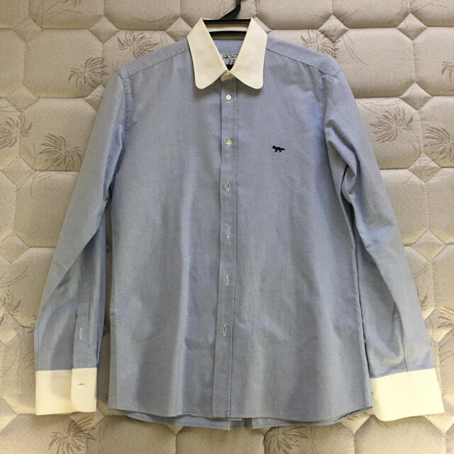 22SS キツネ　ストライプ　シャツ　MAISON KITSUNE メゾンキツネ