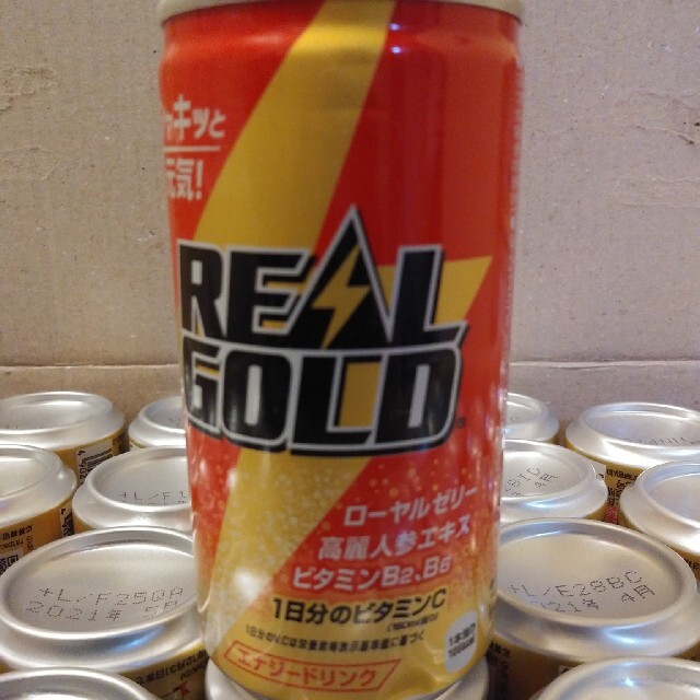 専用【全国送料無料】リアルゴールド 190ml × 35本 缶 食品/飲料/酒の飲料(ソフトドリンク)の商品写真