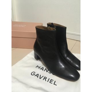 マンサーガブリエル(MANSUR GAVRIEL)の定価8万円程 未使用 マンサーガブリエル ショートブーツ(ブーツ)