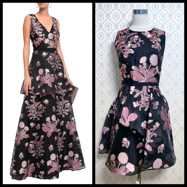 MARCHESA NOTTE マルケッサノッテ 花柄ワンピース ドレス MARCHESA NOTTE マルケッサノッテ 花柄ワンピース ドレス