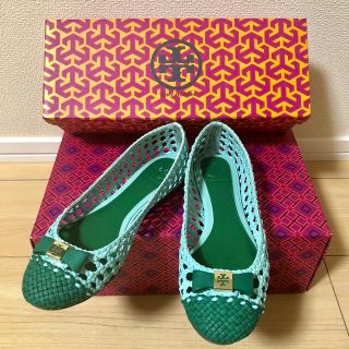 トリーバーチ(Tory Burch)のTORY BURCH バレエシューズ ラウンドトゥ パンプス レザー 革(バレエシューズ)