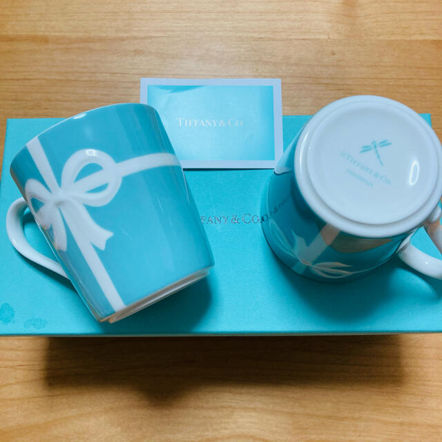 Tiffany & Co.(ティファニー)のティファニー　ブルーボックス　マグカップ　2個　新品　食器　ブルーリボン　リボン インテリア/住まい/日用品のキッチン/食器(食器)の商品写真