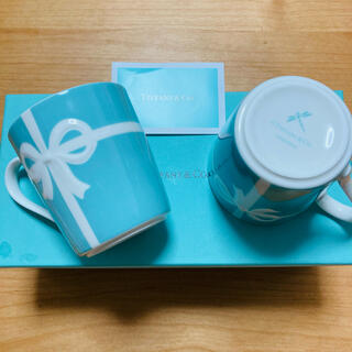 ティファニー(Tiffany & Co.)のティファニー　ブルーボックス　マグカップ　2個　新品　食器　ブルーリボン　リボン(食器)