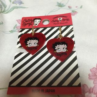 Betty boop レッド ピアス(ピアス)