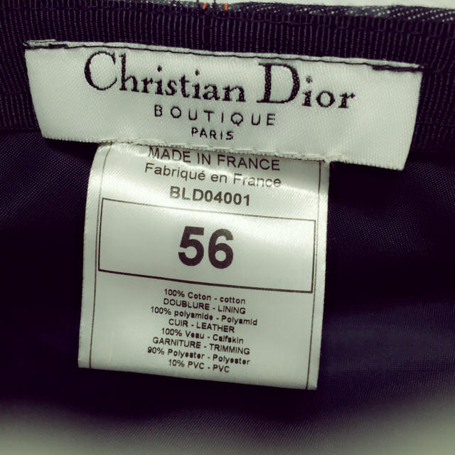 Christian Dior(クリスチャンディオール)のChristian Dior デニム帽子 レディースの帽子(ハンチング/ベレー帽)の商品写真