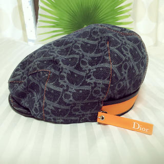 クリスチャンディオール(Christian Dior)のChristian Dior デニム帽子(ハンチング/ベレー帽)