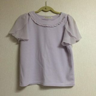 マジェスティックレゴン(MAJESTIC LEGON)のフリルトップス(Tシャツ(半袖/袖なし))