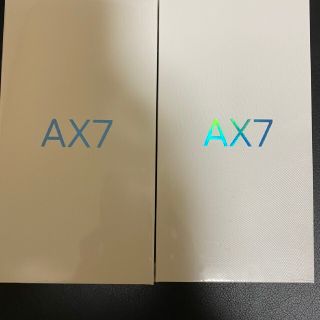 アンドロイド(ANDROID)のOPPO AX7 simフリースマホ 2台セット(スマートフォン本体)