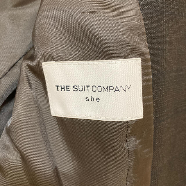 THE SUIT COMPANY(スーツカンパニー)のTHE SUIT COMPANYグレーチェックジャケット38 レディースのジャケット/アウター(テーラードジャケット)の商品写真