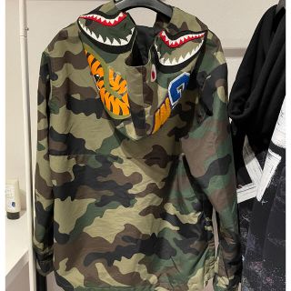 アベイシングエイプ(A BATHING APE)のA・BATHING APE SHARK アウター BAPE(フライトジャケット)