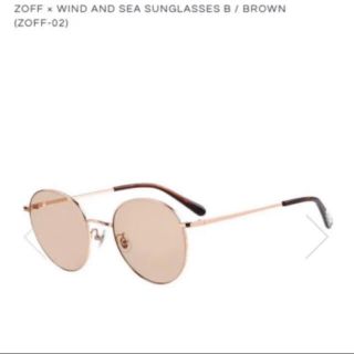 シー(SEA)のお正月セール特別価格　Zoff×WIND AND SEA サングラスブラウン(サングラス/メガネ)