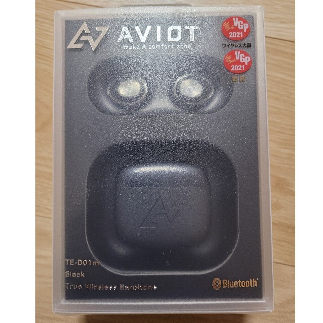 【値下げ】AVIOT TE-d01m ブラック 美品 ワイヤレスイヤホンスマホ/家電/カメラ