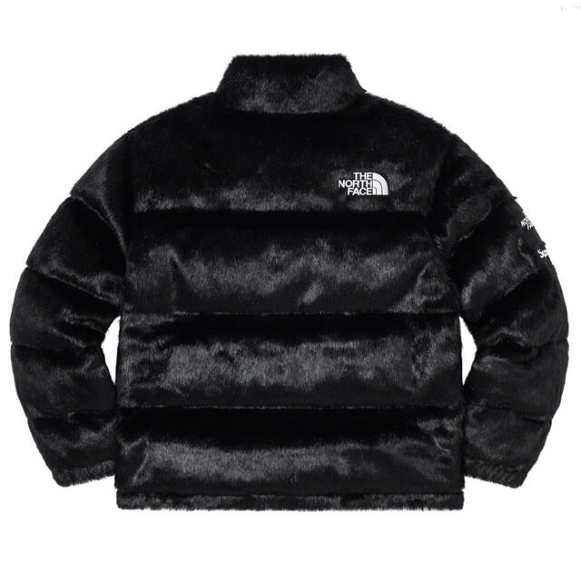 Supreme North Faux Fur Nuptse Jacket 黒　M