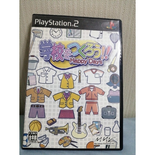 PlayStation2(プレイステーション2)の学校をつくろう ハッピーデイズ!! PS2 エンタメ/ホビーのゲームソフト/ゲーム機本体(家庭用ゲームソフト)の商品写真