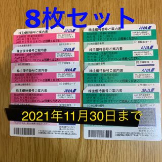 ANA 株主優待券 チケット 8枚セット(その他)