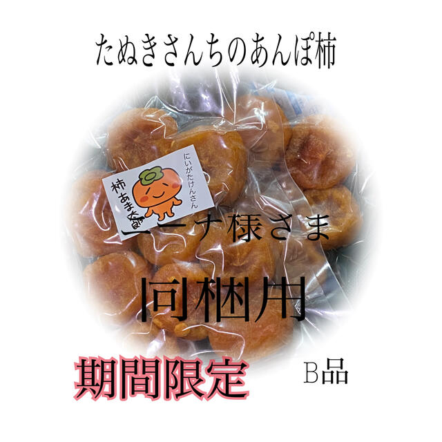 たぬきさんちのあんぽ柿 B品 同梱用 食品/飲料/酒の加工食品(乾物)の商品写真