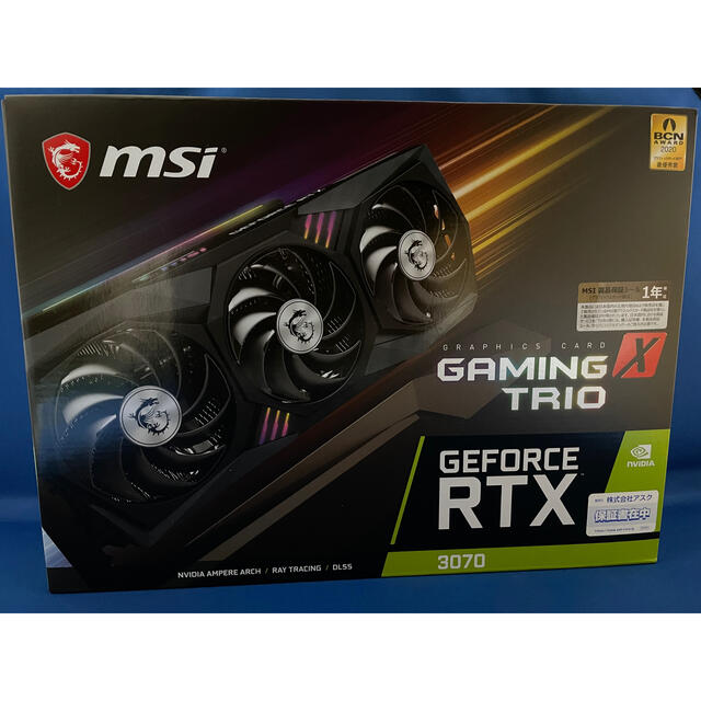 【爆買い!】 3070 RTX GeForce MSI GAMING 新品未開封 TRIO X PCパーツ 【爆買い!】 3070 RTX GeForce MSI GAMING 新品未開封 TRIO X PCパーツ