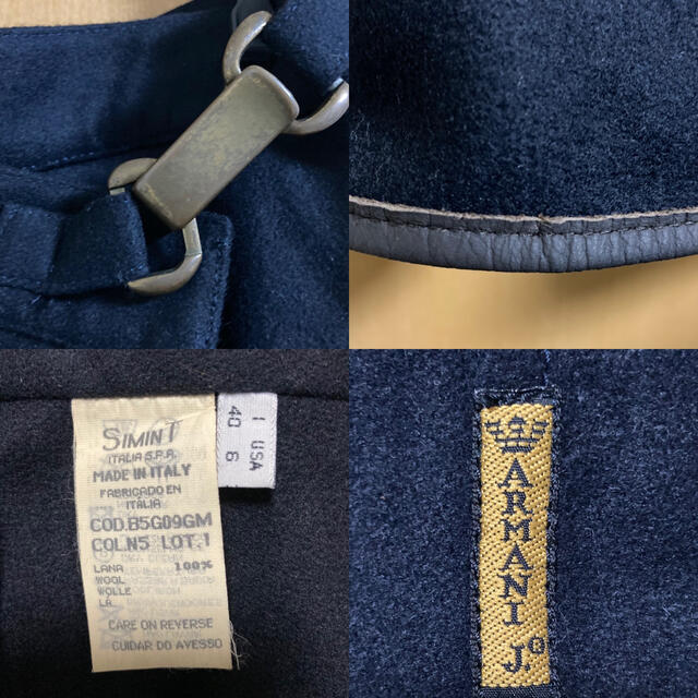 ARMANI JEANS ロング巻きスカート ネイビー 2