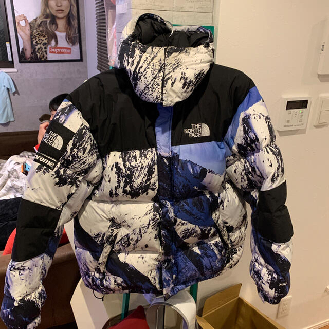 シュプリーム　ノースフェイス　ダウン　雪山　supreme