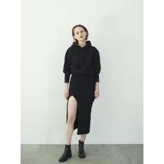 ロザリームーン(Rosary moon)のRosarymoon⭐︎完売商品Front Slit Hoodie Dress(ロングワンピース/マキシワンピース)