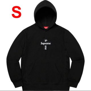 シュプリーム(Supreme)のsupreme シュプリーム Cross Box Logo Hooded 黒 S(パーカー)