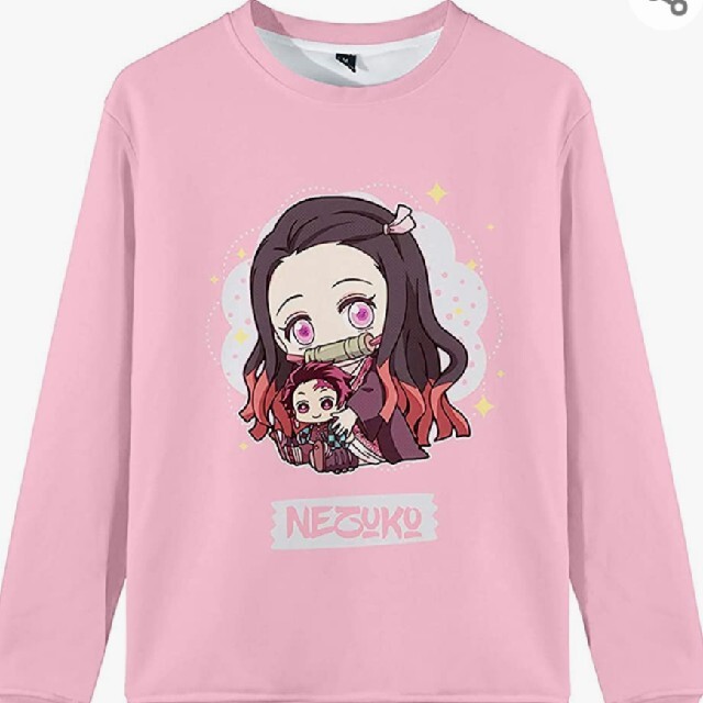 鬼滅の刃 トレーナー 未使用 110 禰豆子 キッズ/ベビー/マタニティのキッズ服女の子用(90cm~)(Tシャツ/カットソー)の商品写真