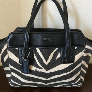 コーチ(COACH)のコーチ★ゼブラバンドバッグ(ハンドバッグ)