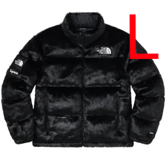 Supreme ノースフェイス Faux Fur Nuptse Jacket L