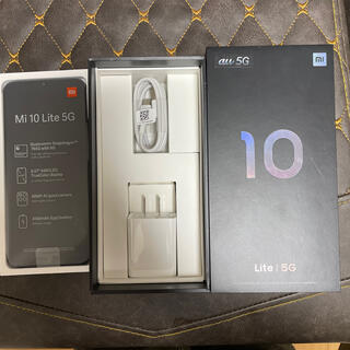 エーユー(au)のau Xiaomi Mi10 lite 5G au SIMロック解除済 一括(スマートフォン本体)